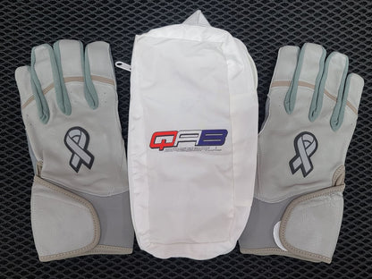 QAB Batting Gloves - Brain Cancer Awareness
