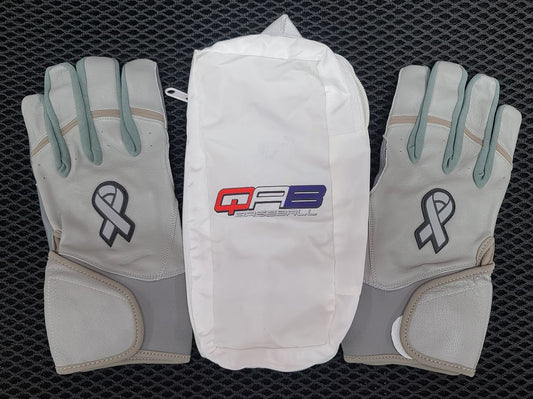 QAB Batting Gloves - Brain Cancer Awareness